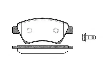 ROADHOUSE 297600 Колодки торм.дисковые Megane II 02-