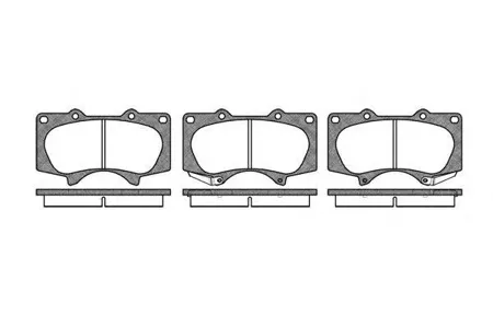 ROADHOUSE 298800 Колодки торм.диск. Land Cruiser 03-
