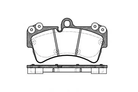 ROADHOUSE 299500 Колодки торм.дисковые Touareg 18 (02-)