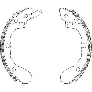 ROADHOUSE 406000 Колодки торм.барабанные Kia Shuma (97-01)