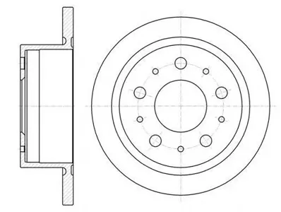 ROADHOUSE 6105700 Диск торм задн. Jumper Ducato Boxer 06-