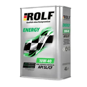 ROLF 322227 ROLF ENERGY 10W40 A3/B4 SL/CF Масло моторное полусинт. (4L)