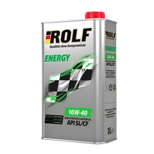 ROLF 322232 Моторное масло Energy 10W40 1л (металл) псинт. API SLCF, ACEA A3B4, Mercedes 229.1