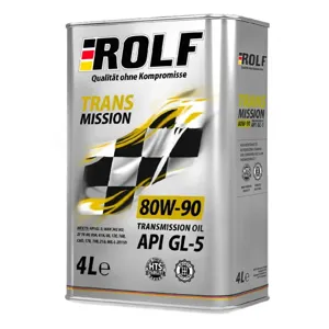 ROLF 322243 Масло трансмиссионное Transmission 80W90 4л (металл) мин. API GL-5