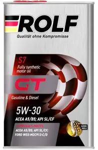 ROLF 323149 Масло моторное GT 5W30 A5B5 SLCF 1л (металл)