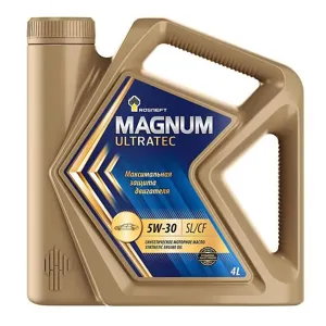 ROSNEFT 40815342 Масло моторное РОСНЕФТЬ MAGNUM Ultratec 5W30 SLCFA5B5 синт.4л