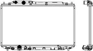 SAKURA 32118506 Радиатор АКПП Honda Civic VIII 1.4i 16V 05>