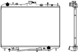 SAKURA 32411003 Радиатор двигателя