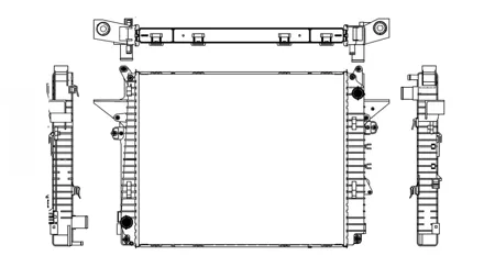 SAKURA 32615001 Радиатор двигателя