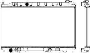 SAKURA 33411055 Радиатор сист. охлаждения
