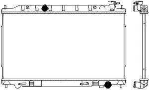 SAKURA 33411068 Радиатор АКПП,16мм Nissan Teana 2.33.5i 03-08