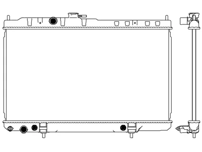 SAKURA 33412001 Радиатор двигателя