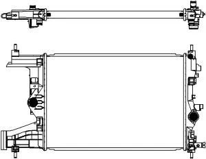 SAKURA 33511018 Радиатор Opel Astra J 09-