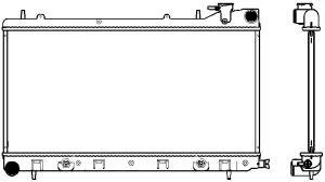 SAKURA 34211013 Радиатор АКПП Subaru Impreza Forester 1.62.0 99-01