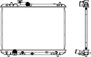 SAKURA 34318507 Радиатор Suzuki SWIFT 05-11