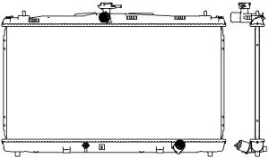 SAKURA 34618539 Радиатор 16400-36270 Lexus ES 2.53.5 12>