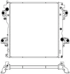 SAKURA 34618544 Радиатор Toyota Land Cruiser 3.0D4D 10>