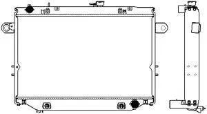 SAKURA 34621003 Радиатор АКПП Toyota Land Cruiser 4.74.2TD 98-02