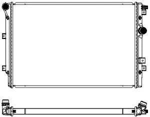 SAKURA 34718502 Радиатор VW Tiguan (5N) (07-)