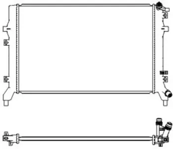 SAKURA 34718505 Радиатор двигателя VW Tiguan 1.4L -10