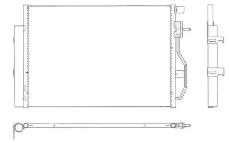 SAKURA 50819801 Радиатор кондиционера Chevrolet Aveo 11- 1.21.41.6 кондиционера