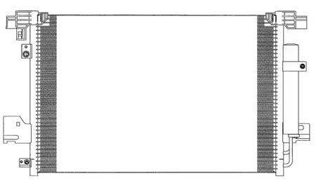 SAKURA 53219801 Радиатор кондиционера Mitsubishi Outlander, Peugeot 4007 1.5-2.42.2HDi 07>