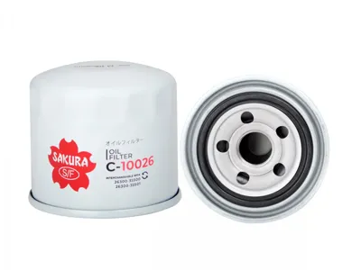 SAKURA C10026 Фильтр масляный Mitsubishi Colt Galant Lancer 1.1-3.5 83>