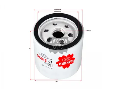 SAKURA C31090 Фильтр масляный TSITFSI 12-