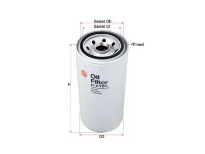 SAKURA C5105 Фильтр масляный Na Vista r