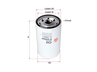 SAKURA C8901 Фильтр масляный