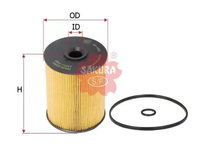 SAKURA EF1802 Фильтр топливный H116 D90 Nissan , HINO