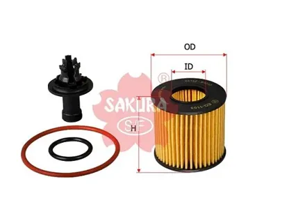 SAKURA EO1103 Фильтр масляный H=57 Toyota RAV 4 III Verso Avensis 1.6i1.8i2.0i 08>