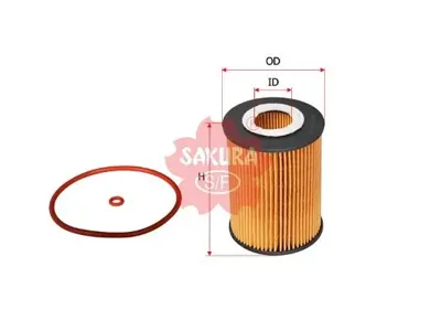 SAKURA EO26410 Фильтр масляный Mercedes W164W203W204W211W221W251S211 Viano Sprinter 3.0C