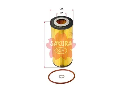 SAKURA EO30150 Фильтр масляный BMW E46E61E65E90X3X5X6 2.5D-3.5D 03>
