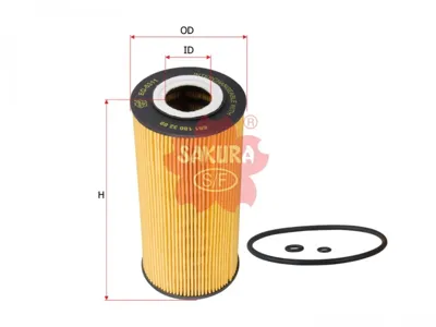 SAKURA EO5311 Фильтр масляный Mercedes W202W124W210W461 94>