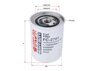 SAKURA FC2701 Фильтр топливный