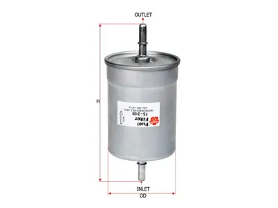SAKURA FS3108 Фильтр топливный Audi A4A6S4TT 98>, VW Bora Golf NewBeetleT4T5 1.4-3.2 97>