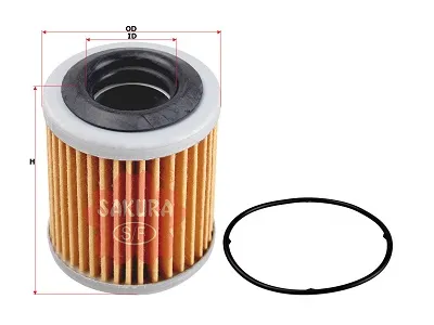 SAKURA TE10170 Фильтр АКПП Фильтр охладителя масла вариатора