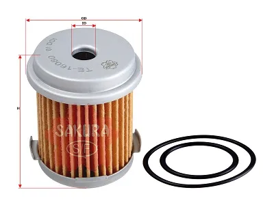 SAKURA TE16080 Фильтр АКПП с прокладкой поддона