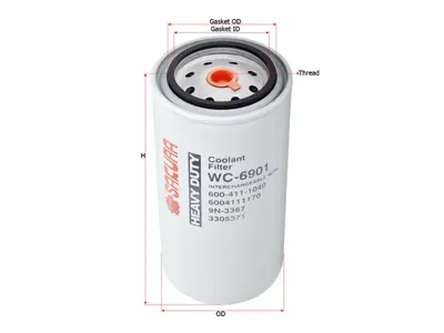 SAKURA WC6901 Фильтр охлаждающей жидкости