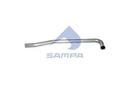 SAMPA 021214 Труба приемная глушителя MAN L2000 с треугольным фланцем