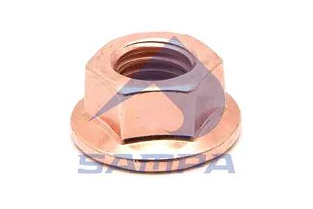 SAMPA 025174 гайка обмедненная М10x1.5 с буртикомMAN