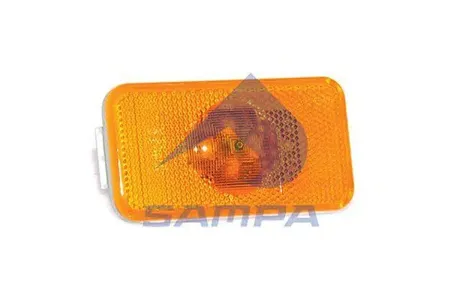 SAMPA 032243 фонарь габаритный без кабеля желтый прямоугольный LED 102x54 Volvo FH 1216