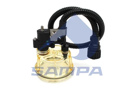 SAMPA 034303 Стакан VOLVO FH,FM фильтра топливного водосборный (с авт.сбросом воды) SAMPA