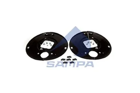 SAMPA 070516 комплект щитков пылезащитных на ось кв.балка 120 SN4218-2 16град BPW H.. 8-9т