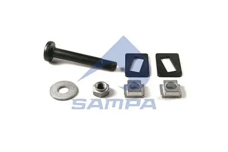 SAMPA 070582 Ремкомплект BPW пальца крепления полурессоры полуприцепа (палец,пластины,шайба,гайка) SAMPA