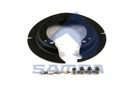 SAMPA 075572 Щиток SAF барабана тормозного пылезащитный (на сторону, 300x150мм) SAMPA