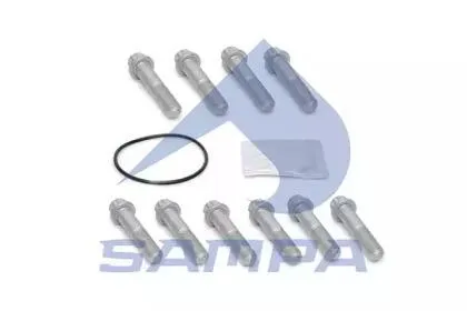 SAMPA 075620 Болт SAF крепления диска тормозного (M14x1.5x65) (комплект 10шт.,смазка,уплотнение) SAMPA