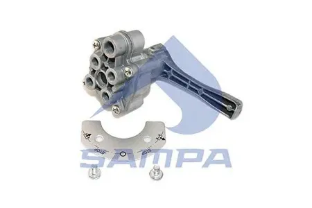 SAMPA 094106 кран ручного управления пневмоподвеской port1=М16x1.5, M12x1.5Omn Mercedes ,BPW,Fruehauf