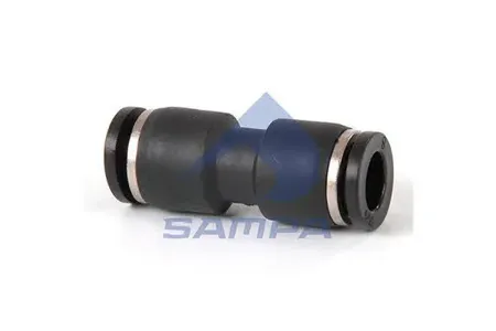 SAMPA 094480 соединитель прямой для трубок D8-D8 (пластик) не для торм.системы